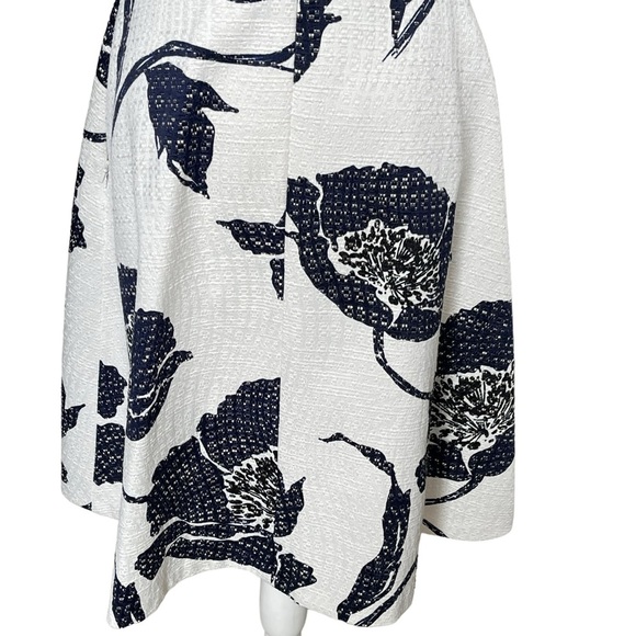 W by Worth Women’s Textured Floral Print Dress Size 4 Sleeveless Fit & Flared - Picture 6 of 8